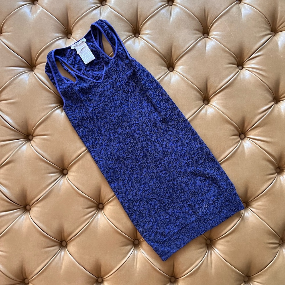 BCBGeneration blue strappy body con dress